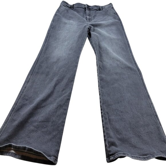 KanCan Denim - KanCan Jeans Women’s 15/31 Gray Flare Dark Wash Denim